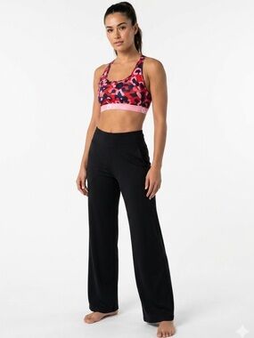 New Ethika Camo Sports Bra Plus Size 4X Pink Black Multi